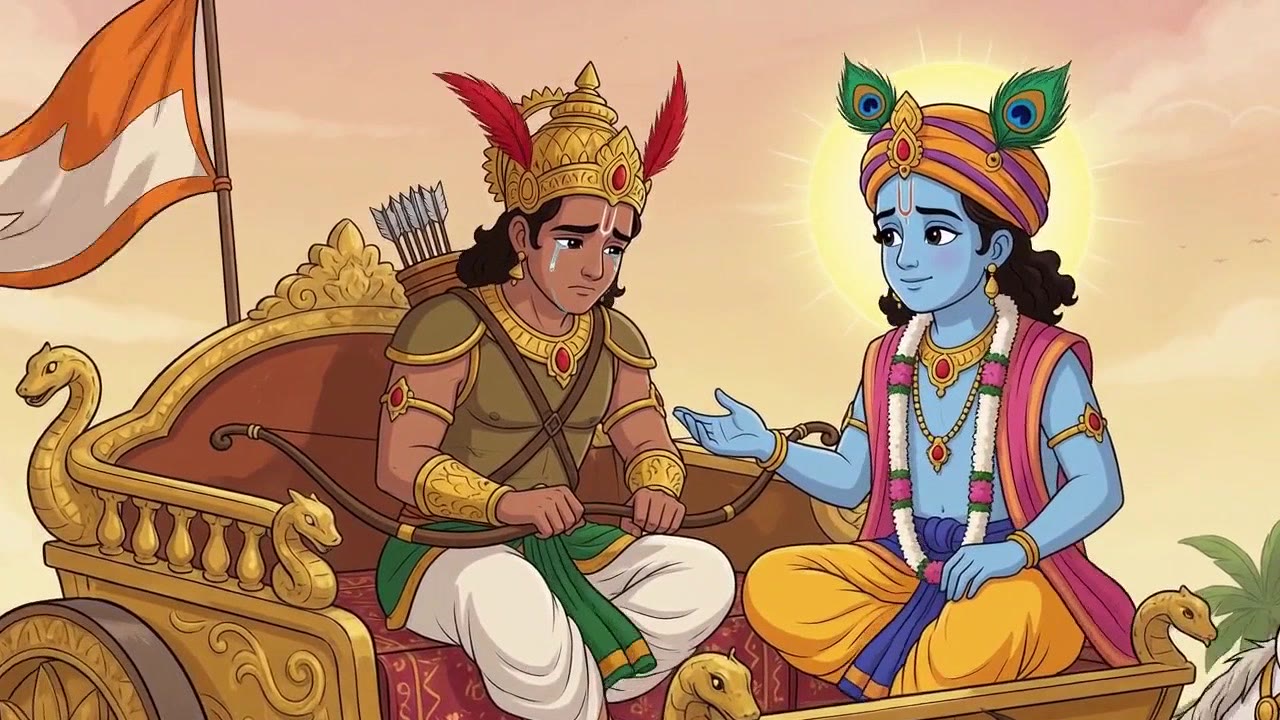 Cartoon Gita chariot